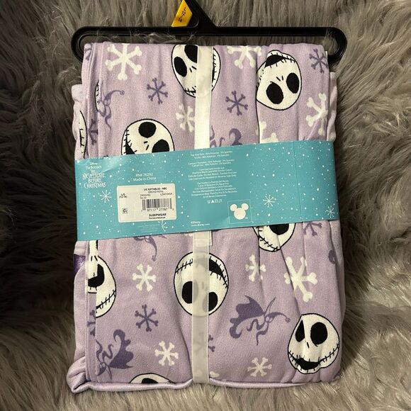 Disney Nightmare Before Christmas Jack Pajama Set Womens Size‎ Large Purple Pjs - Picture 5 of 5